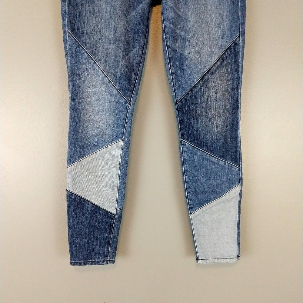 Current Elliott stiletto jeans geometric patchwork - Picture 4 of 7